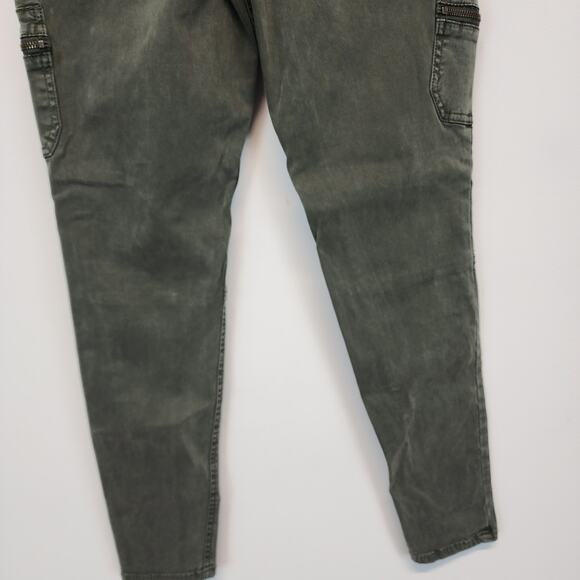 Mossimo High Rise Cargo Jeggings Size 28" Green Utility Military Gorp Indie - Picture 6 of 9